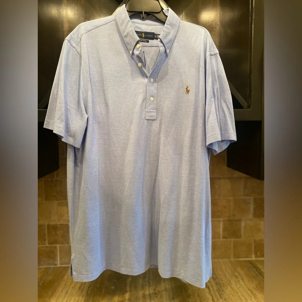 Ralph Lauren Knit Oxford Shirt (XL) - Picture 1 of 4